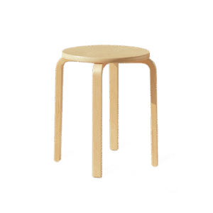 brown wooden stool